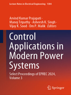 cover image of Control Applications in Modern Power Systems